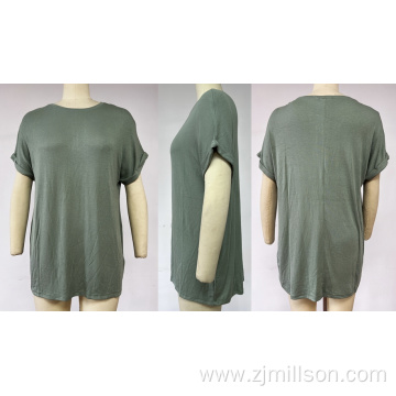 Roll Sleeve oversize T-shirt